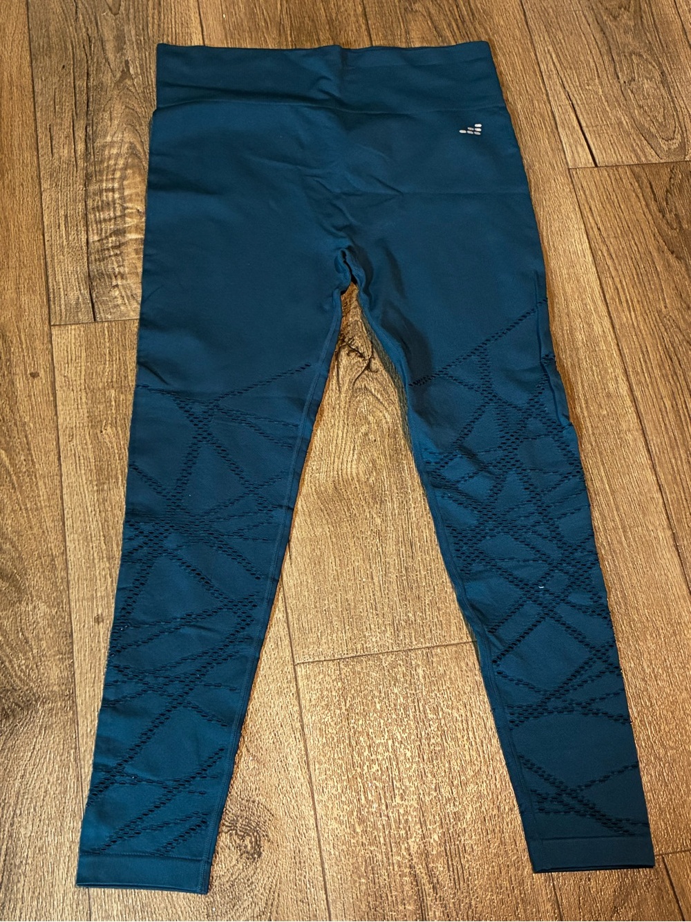 bcg Teal Patterned Woman Athletic Leggings